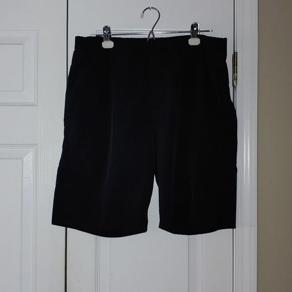 Hurley  black  hybrid pull on elastic shorts with pockets Sz L - Picture 1 of 6